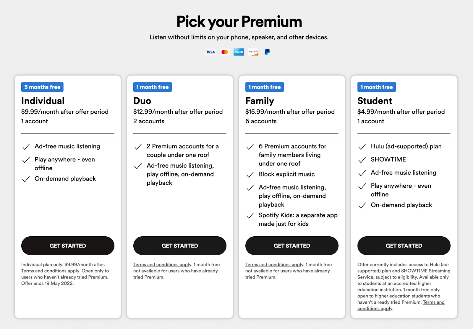 spotify stripe subscriptions